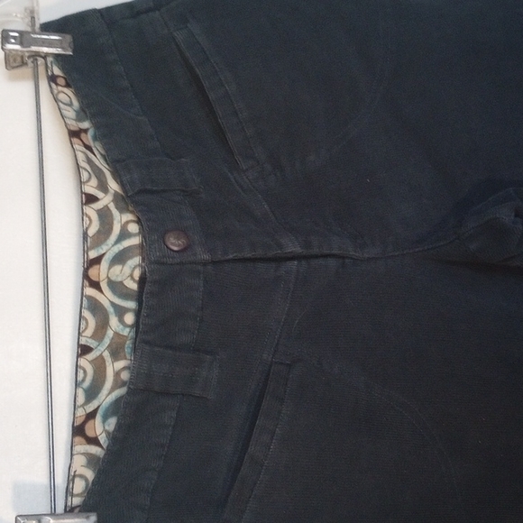 Athleta Bluegreen Corduroy Cargo Pants Mid-Rise Size 6 Tall - Picture 4 of 9